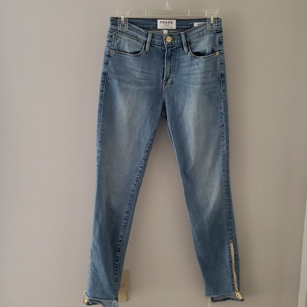 Frame Jeans Womens sz 26 Medium Wash Le High Skinny Denim